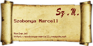 Szobonya Marcell névjegykártya